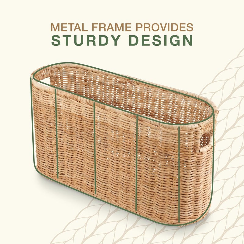 84ECO Rattan Toilet Paper Storage Basket - Image 5